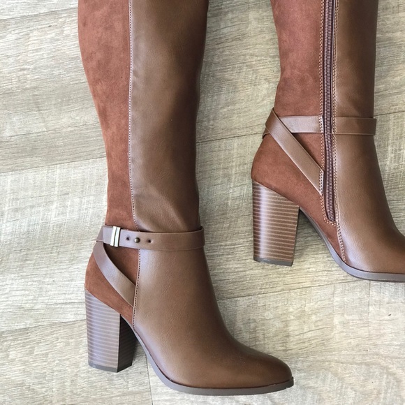 New Color! Delicious Earth Dressy Heeled Tan BOOT - Picture 5 of 8